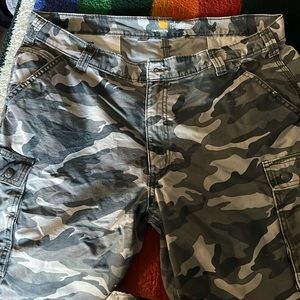 Carharrt Camo shorts. Slightly worn. Grey color with 40W 11 length